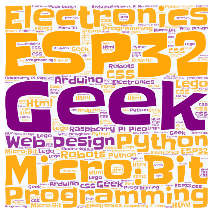4a42 Geek Academy Word Art